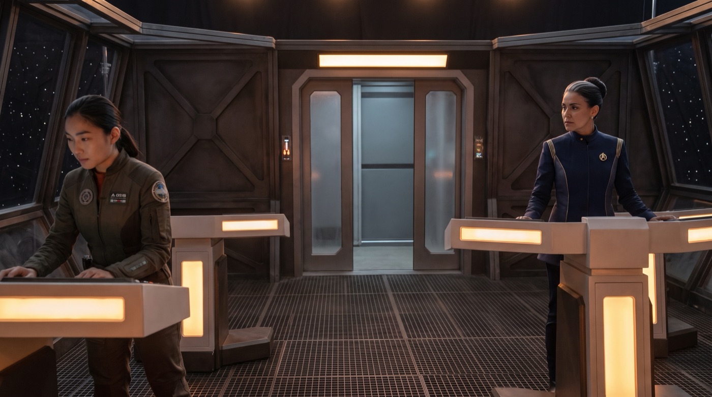 A camera angle inside the same set
