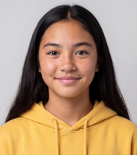 Mele, the young surfer